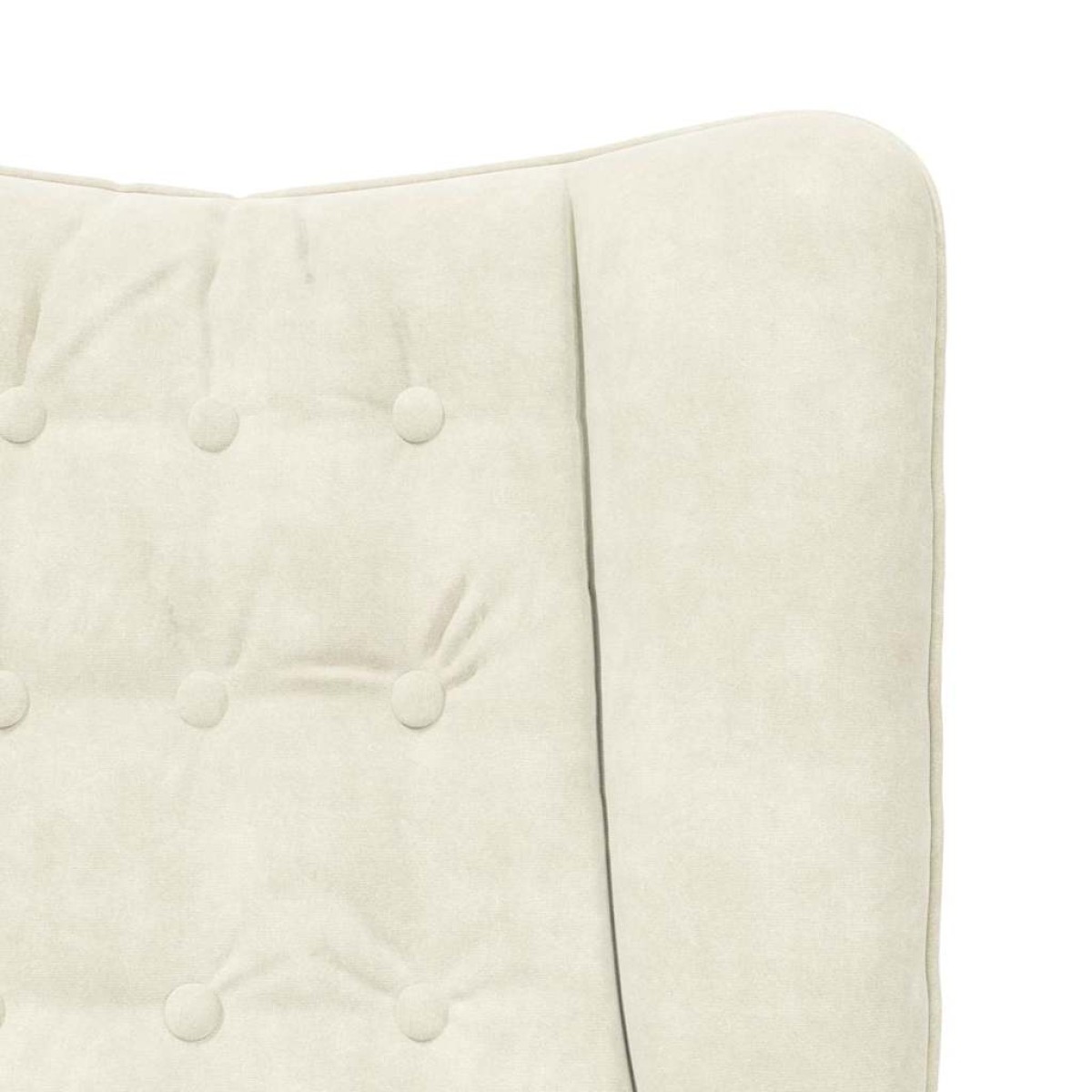 vidaXL Πολυθρόνα Κρεμ 63 x 67 x 94 εκ. Βελούδο