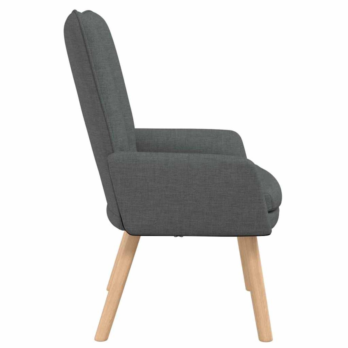 vidaXL Πολυθρόνα Σκούρο Γκρι 63 x 67 x 94 εκ. Ύφασμα και κόντρα πλακέ