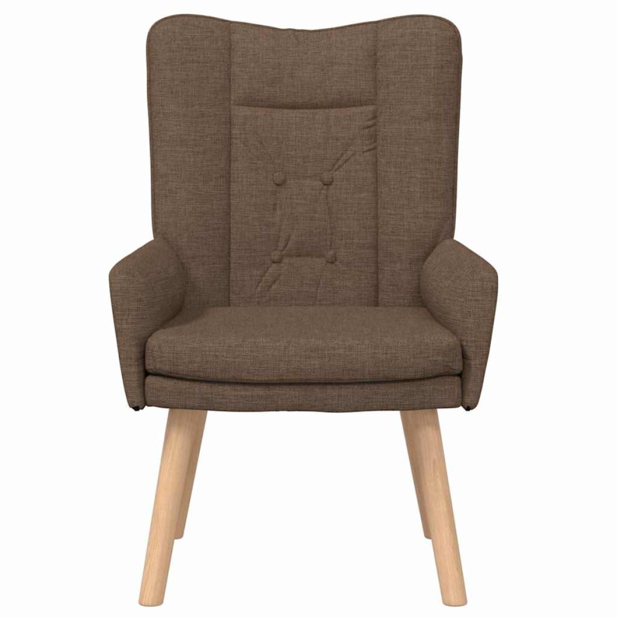 vidaXL Πολυθρόνα Καφέ 63 x 67 x 94 εκ. Ύφασμα και κόντρα πλακέ