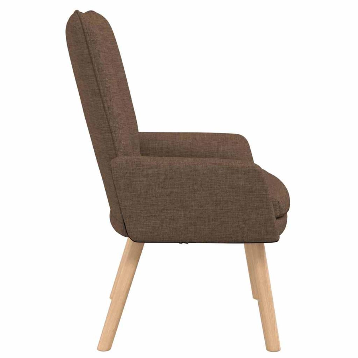 vidaXL Πολυθρόνα Καφέ 63 x 67 x 94 εκ. Ύφασμα και κόντρα πλακέ
