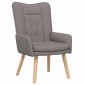 vidaXL Πολυθρόνα Taupe 63 x 67 x 94 εκ. Ύφασμα και κόντρα πλακέ