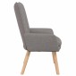 vidaXL Πολυθρόνα Taupe 63 x 67 x 94 εκ. Ύφασμα και κόντρα πλακέ