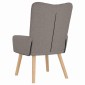 vidaXL Πολυθρόνα Taupe 63 x 67 x 94 εκ. Ύφασμα και κόντρα πλακέ