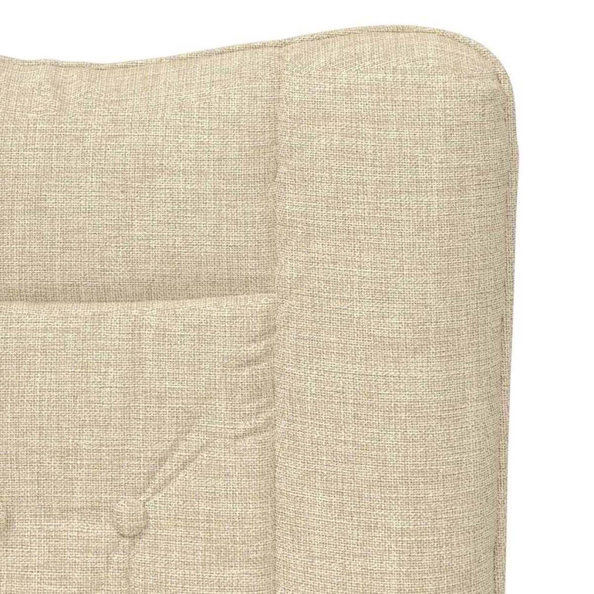 vidaXL Πολυθρόνα Κρεμ 63 x 67 x 94 εκ. Ύφασμα και κόντρα πλακέ