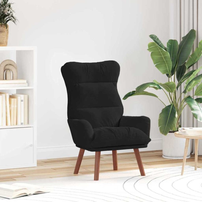 vidaXL Πολυθρόνα Μαύρο 69 x 74 x 93 εκ. Βελούδο