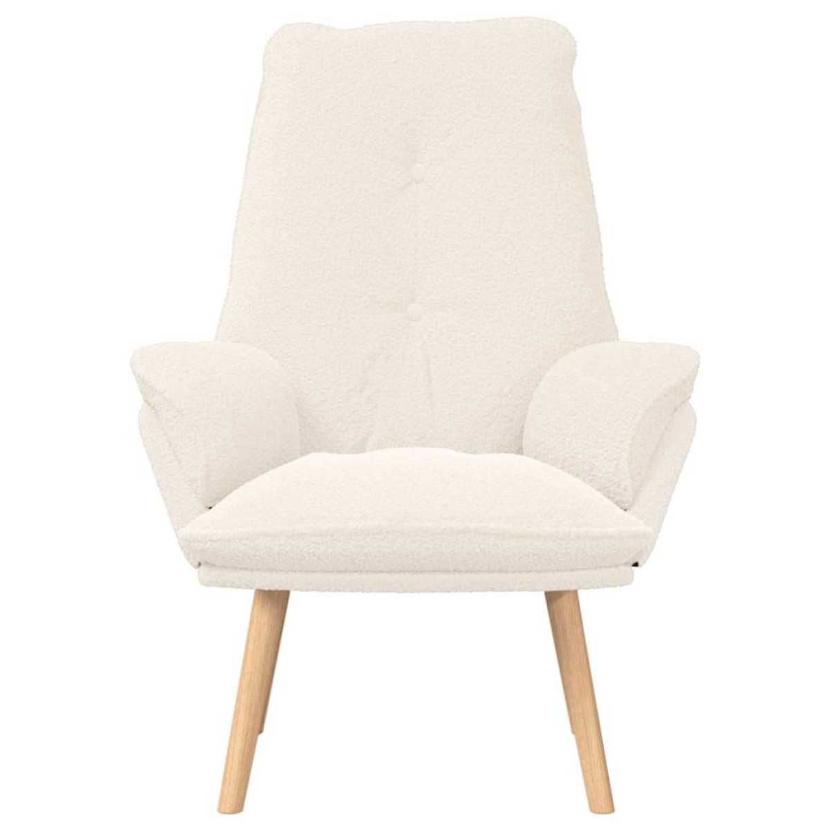 vidaXL Πολυθρόνα Κρεμ 69 x 74 x 93 εκ. Υφάσματος Sherpa