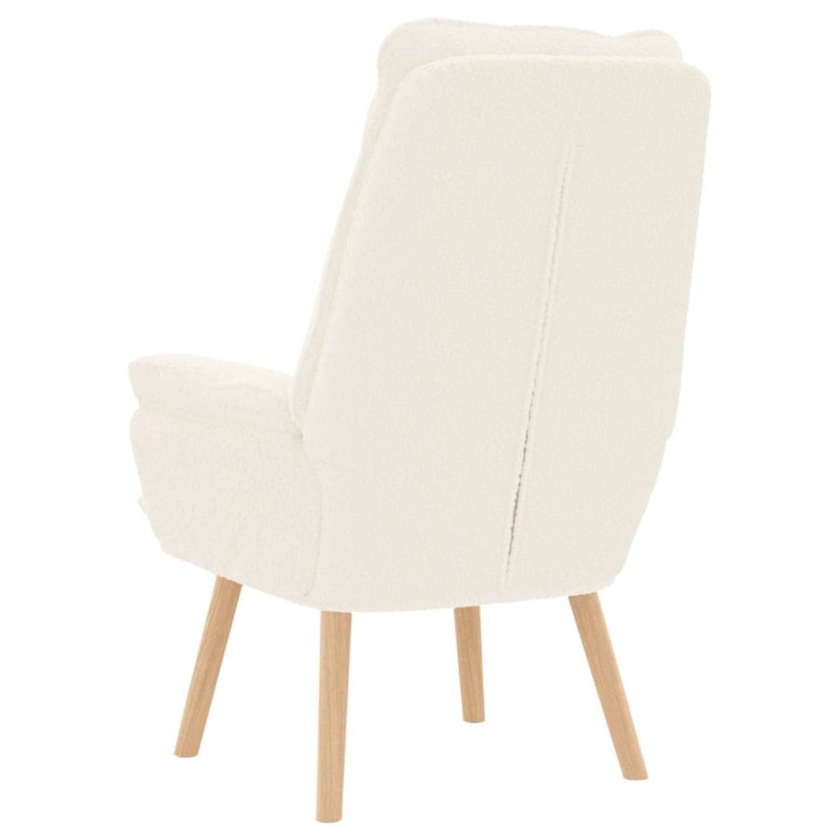 vidaXL Πολυθρόνα Κρεμ 69 x 74 x 93 εκ. Υφάσματος Sherpa