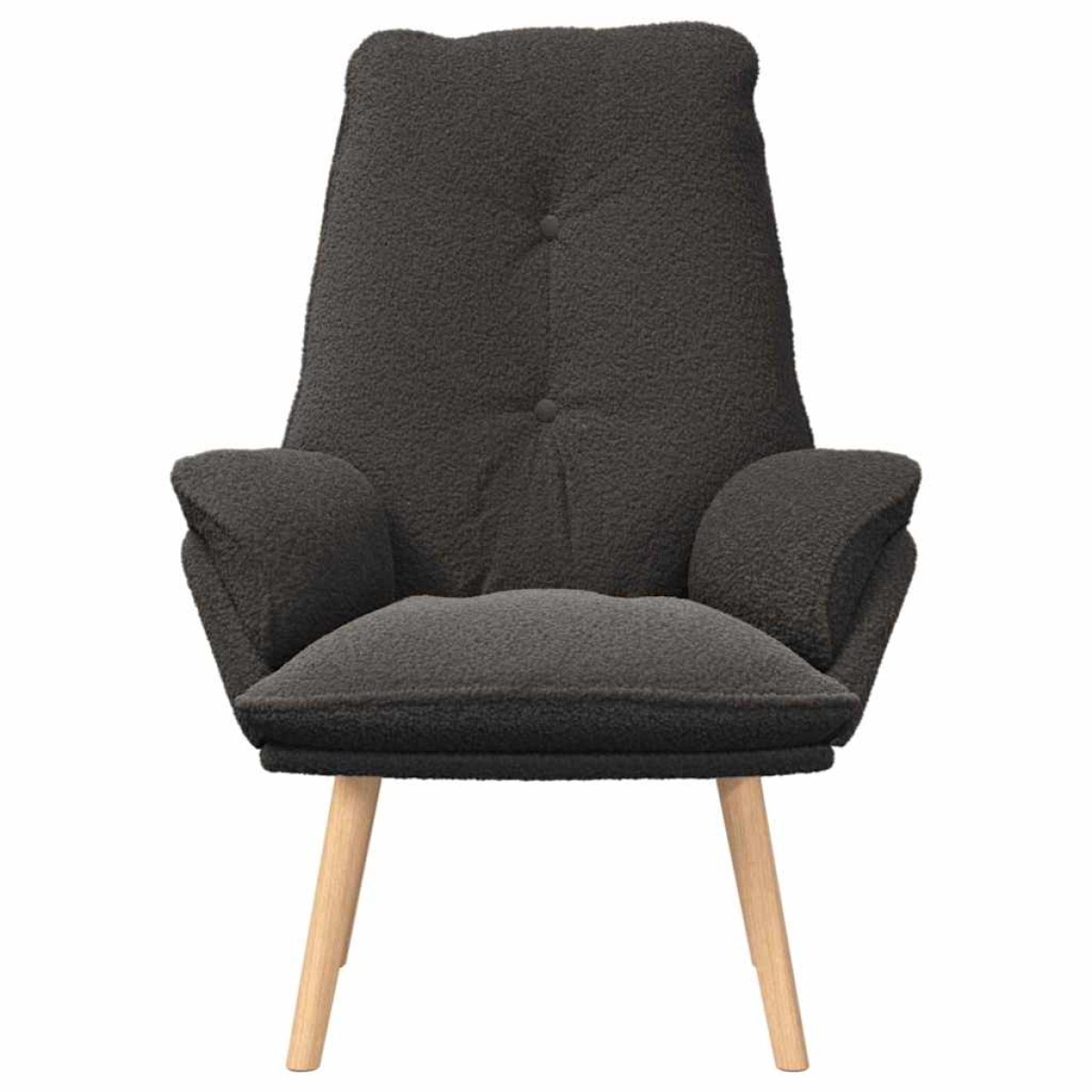 vidaXL Πολυθρόνα Σκούρο Γκρι 69 x 74 x 93 εκ. Υφάσματος Sherpa