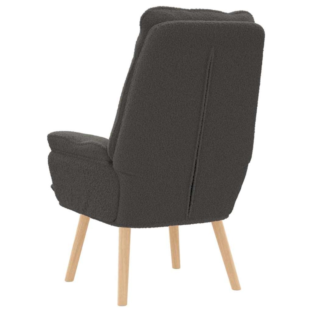 vidaXL Πολυθρόνα Σκούρο Γκρι 69 x 74 x 93 εκ. Υφάσματος Sherpa
