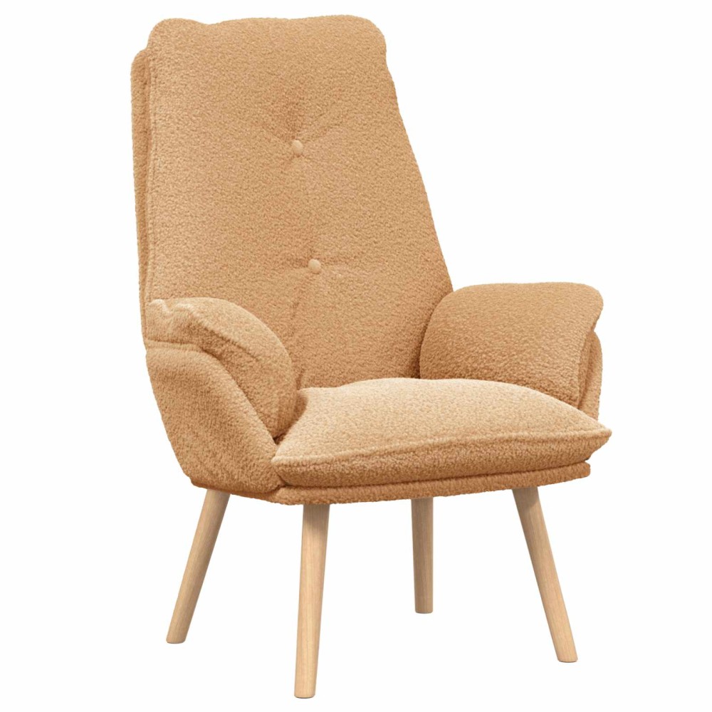vidaXL Πολυθρόνα Μπεζ 69 x 74 x 93 εκ. Υφάσματος Sherpa