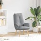 vidaXL Πολυθρόνα Ανοιχτό γκρι 69 x 74 x 93 εκ. Ύφασμα και Κόντρα Πλακέ