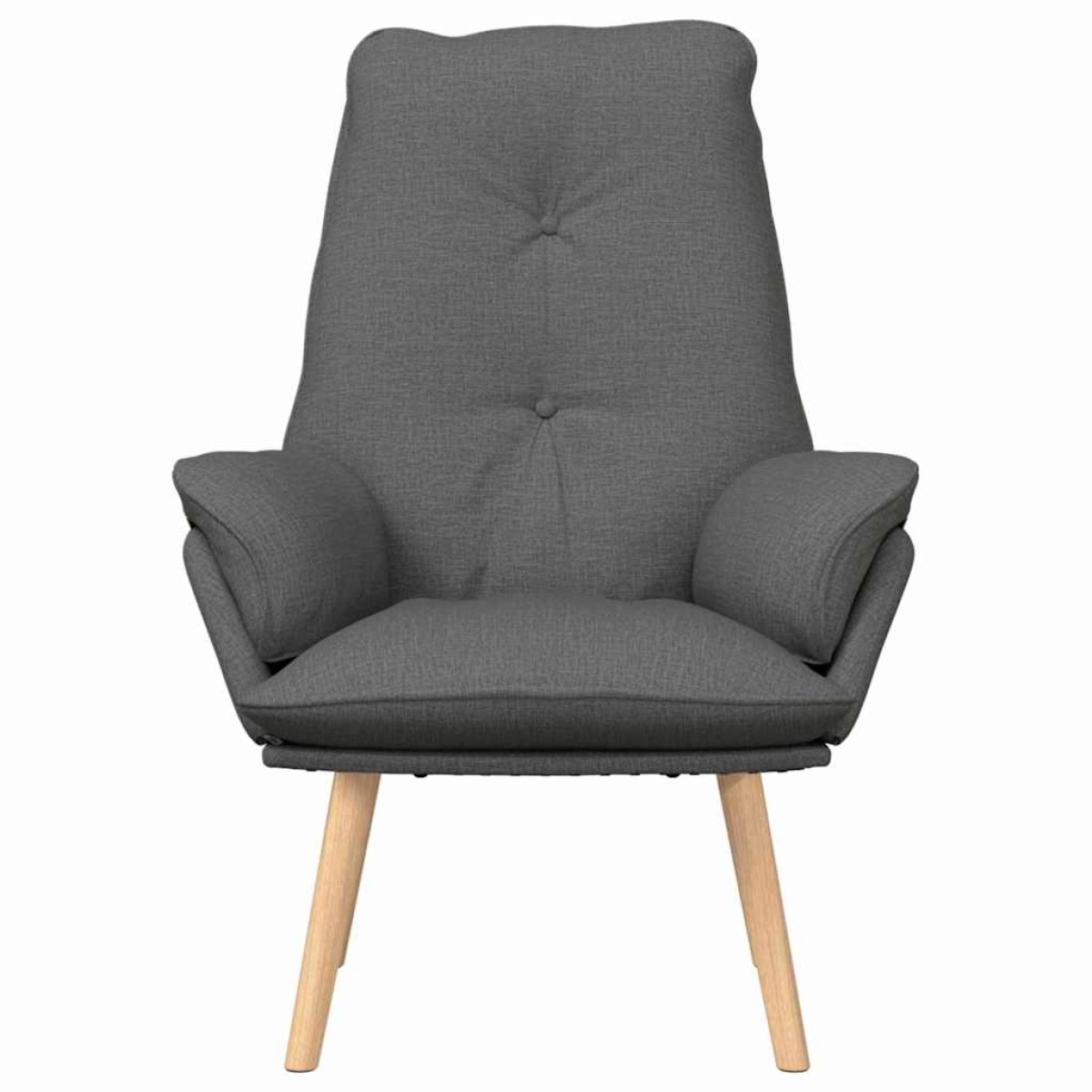 vidaXL Πολυθρόνα Σκούρο Γκρι 69 x 74 x 93 εκ. Ύφασμα και Κόντρα Πλακέ