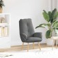 vidaXL Πολυθρόνα Σκούρο Γκρι 69 x 74 x 93 εκ. Ύφασμα και Κόντρα Πλακέ