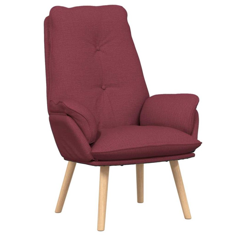 vidaXL Πολυθρόνα Κόκκινο 69 x 74 x 93 εκ. Ύφασμα και Κόντρα Πλακέ