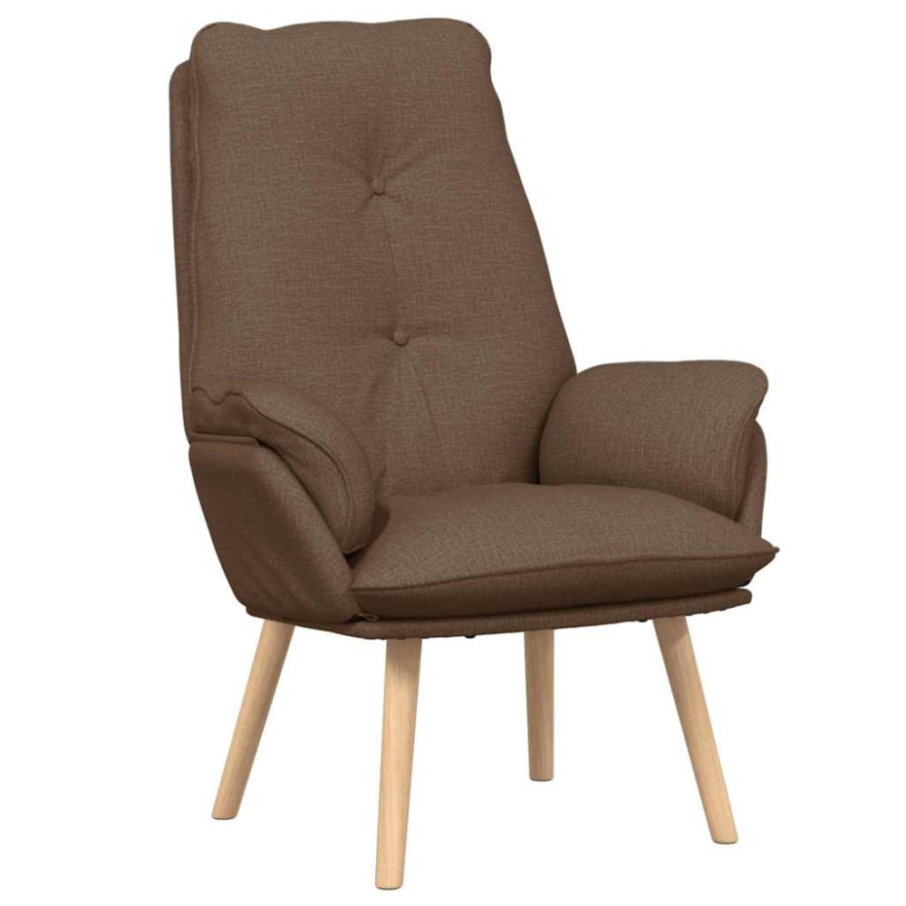 vidaXL Πολυθρόνα Καφέ 69 x 74 x 93 εκ. Πολυεστέρας και Κόντρα Πλακέ