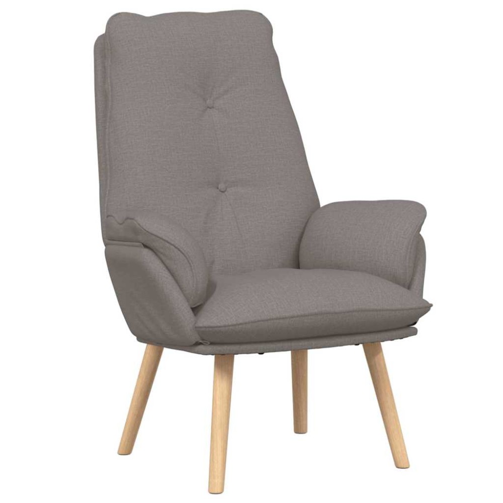 vidaXL Πολυθρόνα Taupe 69 x 74 x 93 εκ. Ύφασμα και Κόντρα Πλακέ