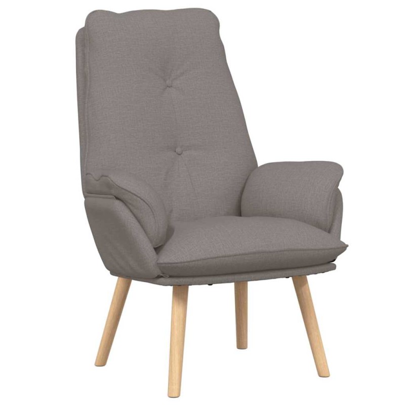vidaXL Πολυθρόνα Taupe 69 x 74 x 93 εκ. Ύφασμα και Κόντρα Πλακέ