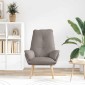 vidaXL Πολυθρόνα Taupe 69 x 74 x 93 εκ. Ύφασμα και Κόντρα Πλακέ