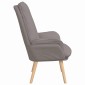 vidaXL Πολυθρόνα Taupe 69 x 74 x 93 εκ. Ύφασμα και Κόντρα Πλακέ