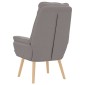 vidaXL Πολυθρόνα Taupe 69 x 74 x 93 εκ. Ύφασμα και Κόντρα Πλακέ