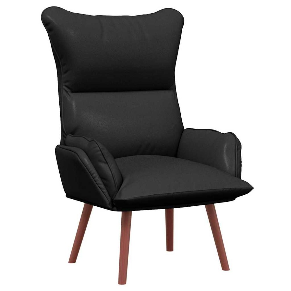 vidaXL Πολυθρόνα Μαύρο 69 x 74 x 93 εκ. Δερματίνη