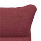 vidaXL Πολυθρόνα Κόκκινο 69 x 74 x 93 εκ. Ύφασμα και Κόντρα Πλακέ