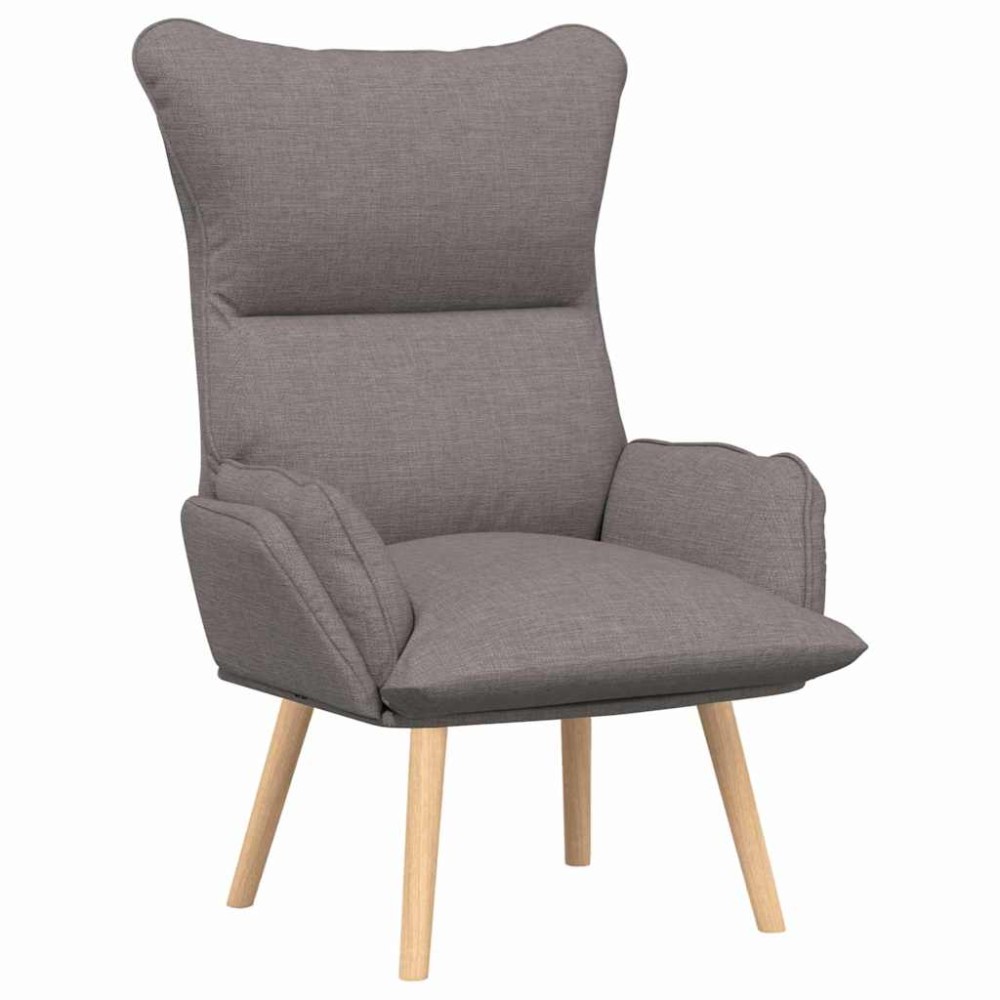 vidaXL Πολυθρόνα Taupe 69 x 74 x 93 εκ. Ύφασμα και Κόντρα Πλακέ
