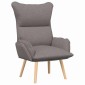 vidaXL Πολυθρόνα Taupe 69 x 74 x 93 εκ. Ύφασμα και Κόντρα Πλακέ