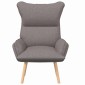 vidaXL Πολυθρόνα Taupe 69 x 74 x 93 εκ. Ύφασμα και Κόντρα Πλακέ