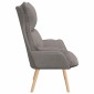 vidaXL Πολυθρόνα Taupe 69 x 74 x 93 εκ. Ύφασμα και Κόντρα Πλακέ
