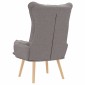 vidaXL Πολυθρόνα Taupe 69 x 74 x 93 εκ. Ύφασμα και Κόντρα Πλακέ