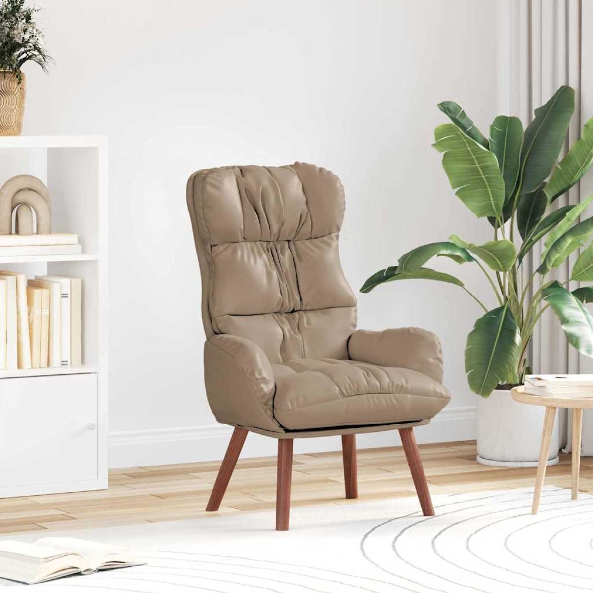 vidaXL Πολυθρόνα Καπουτσίνο 69 x 74 x 93 εκ. Δερματίνη