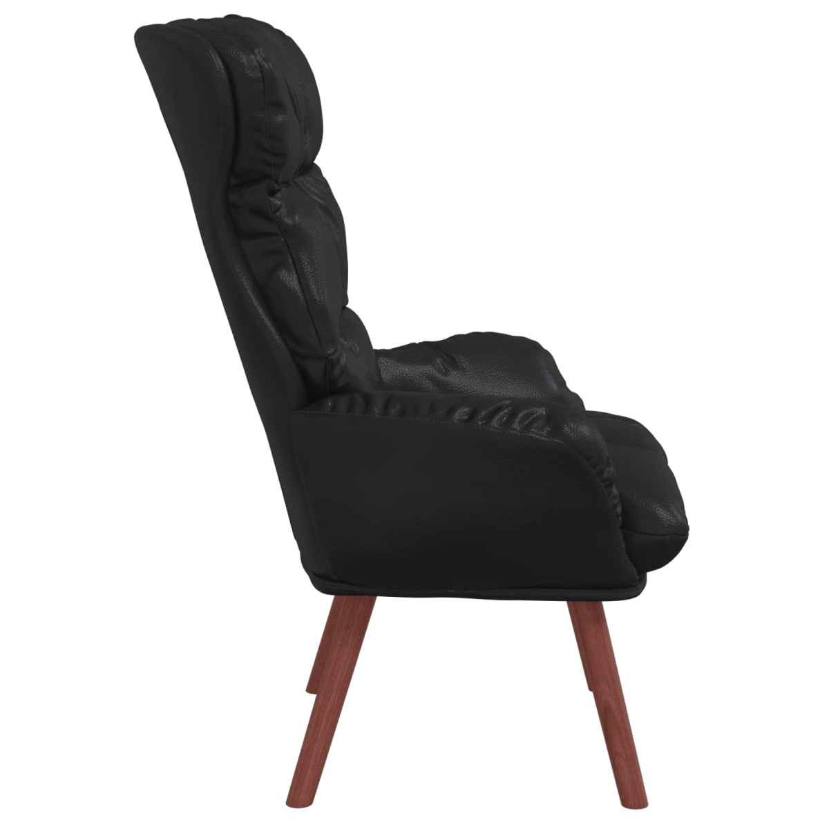 vidaXL Πολυθρόνα Μαύρο 69 x 74 x 93 εκ. Δερματίνη