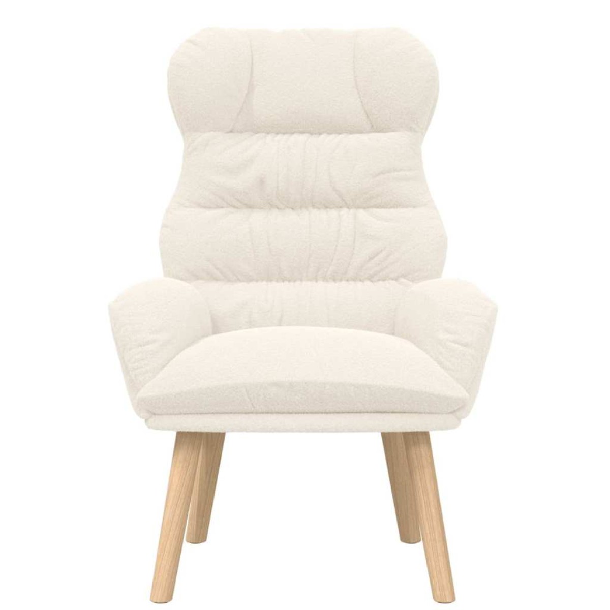 vidaXL Πολυθρόνα Κρεμ 69 x 74 x 93 εκ. Υφάσματος Sherpa