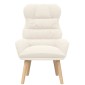 vidaXL Πολυθρόνα Κρεμ 69 x 74 x 93 εκ. Υφάσματος Sherpa