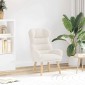 vidaXL Πολυθρόνα Κρεμ 69 x 74 x 93 εκ. Υφάσματος Sherpa
