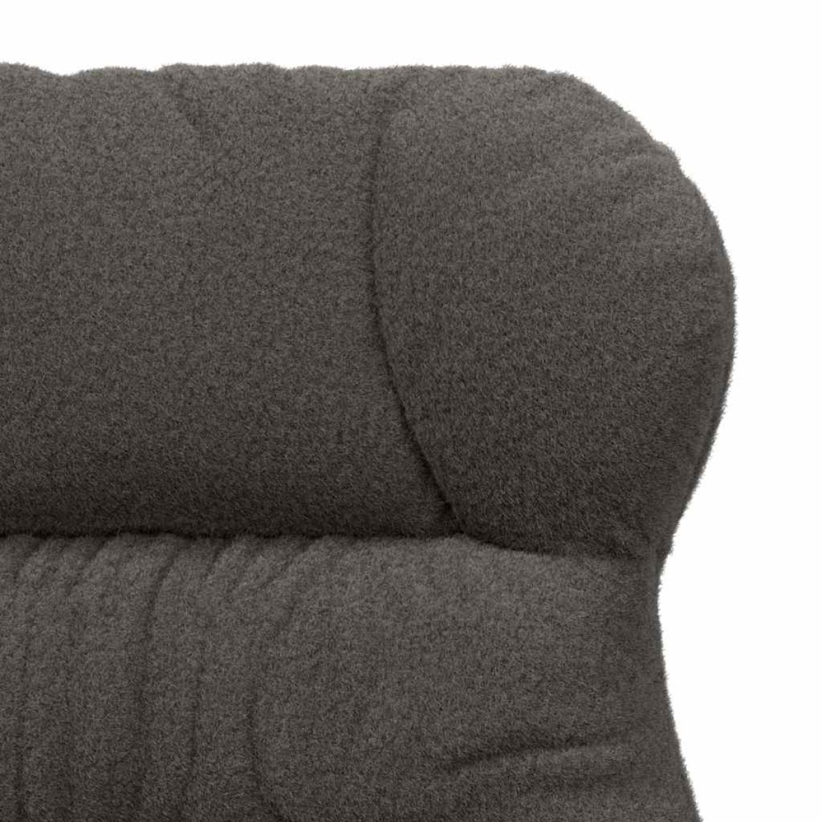 vidaXL Πολυθρόνα Σκούρο Γκρι 69 x 74 x 93 εκ. Υφάσματος Sherpa