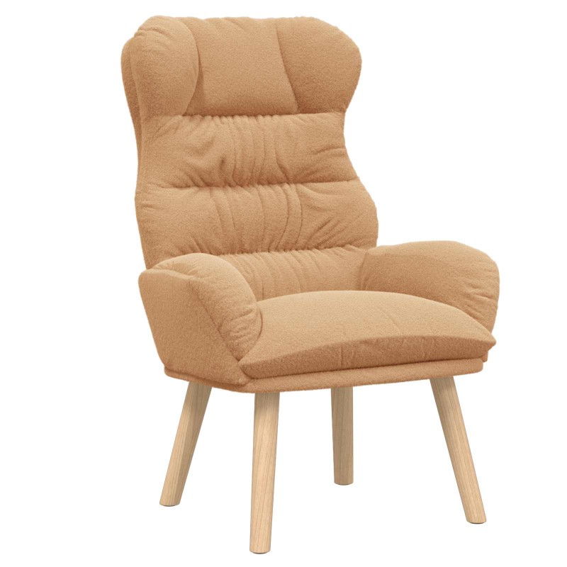 vidaXL Πολυθρόνα Μπεζ 69 x 74 x 93 εκ. Υφάσματος Sherpa