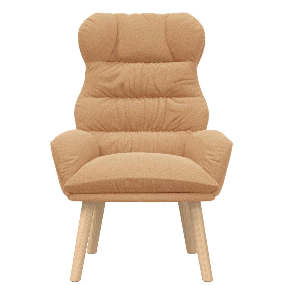 vidaXL Πολυθρόνα Μπεζ 69 x 74 x 93 εκ. Υφάσματος Sherpa