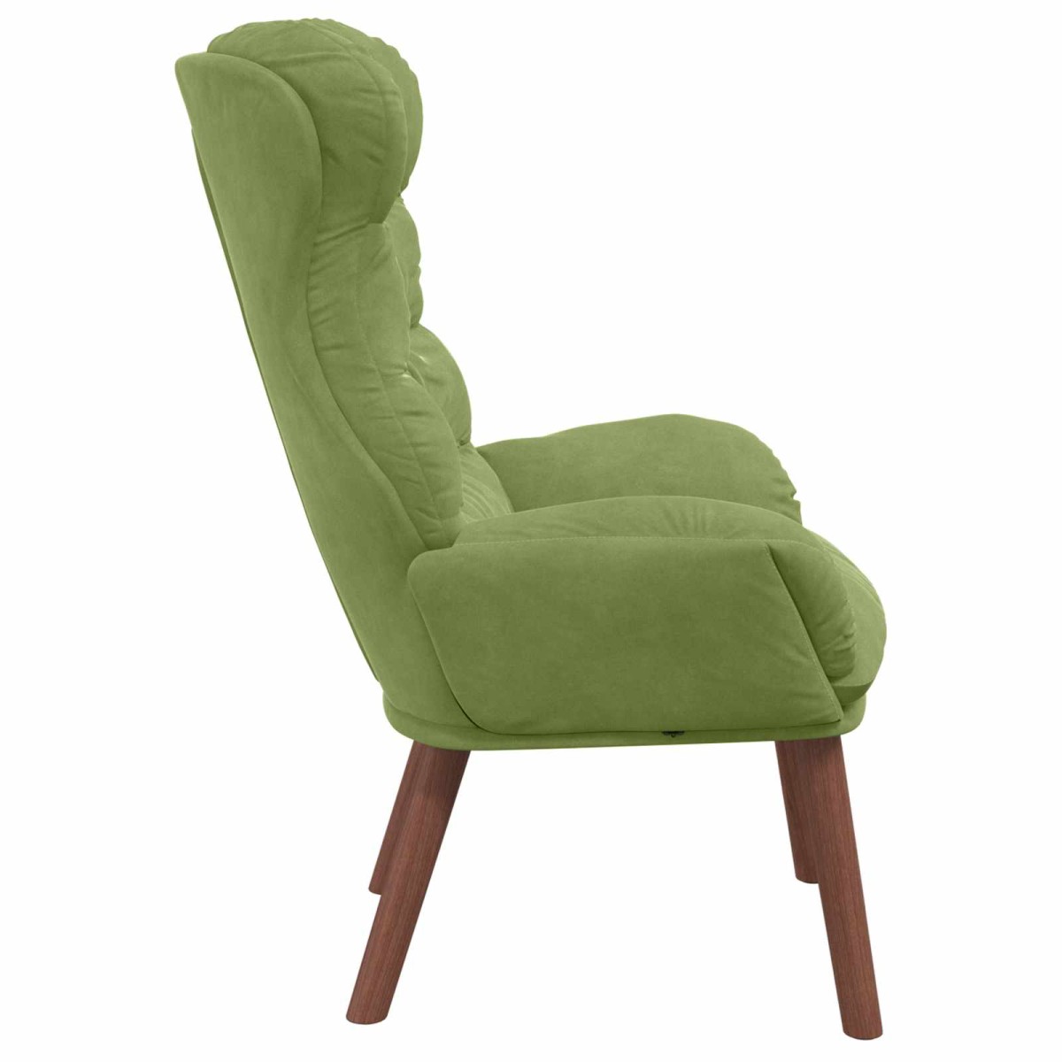 vidaXL Πολυθρόνα Ανοιχτό Πράσινο 69 x 74 x 93 εκ. Βελούδο