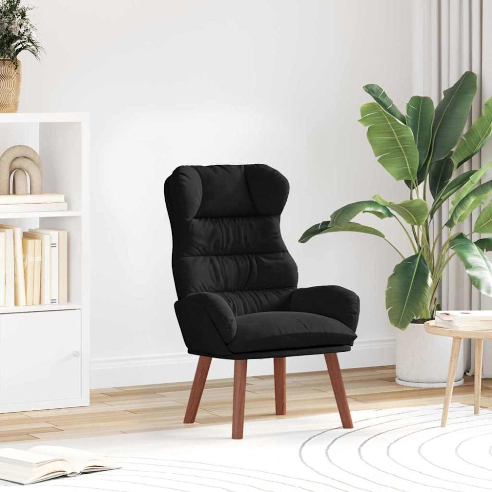 vidaXL Πολυθρόνα Μαύρο 69 x 74 x 93 εκ. Βελούδο