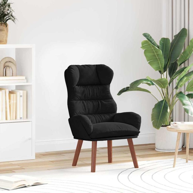 vidaXL Πολυθρόνα Μαύρο 69 x 74 x 93 εκ. Βελούδο