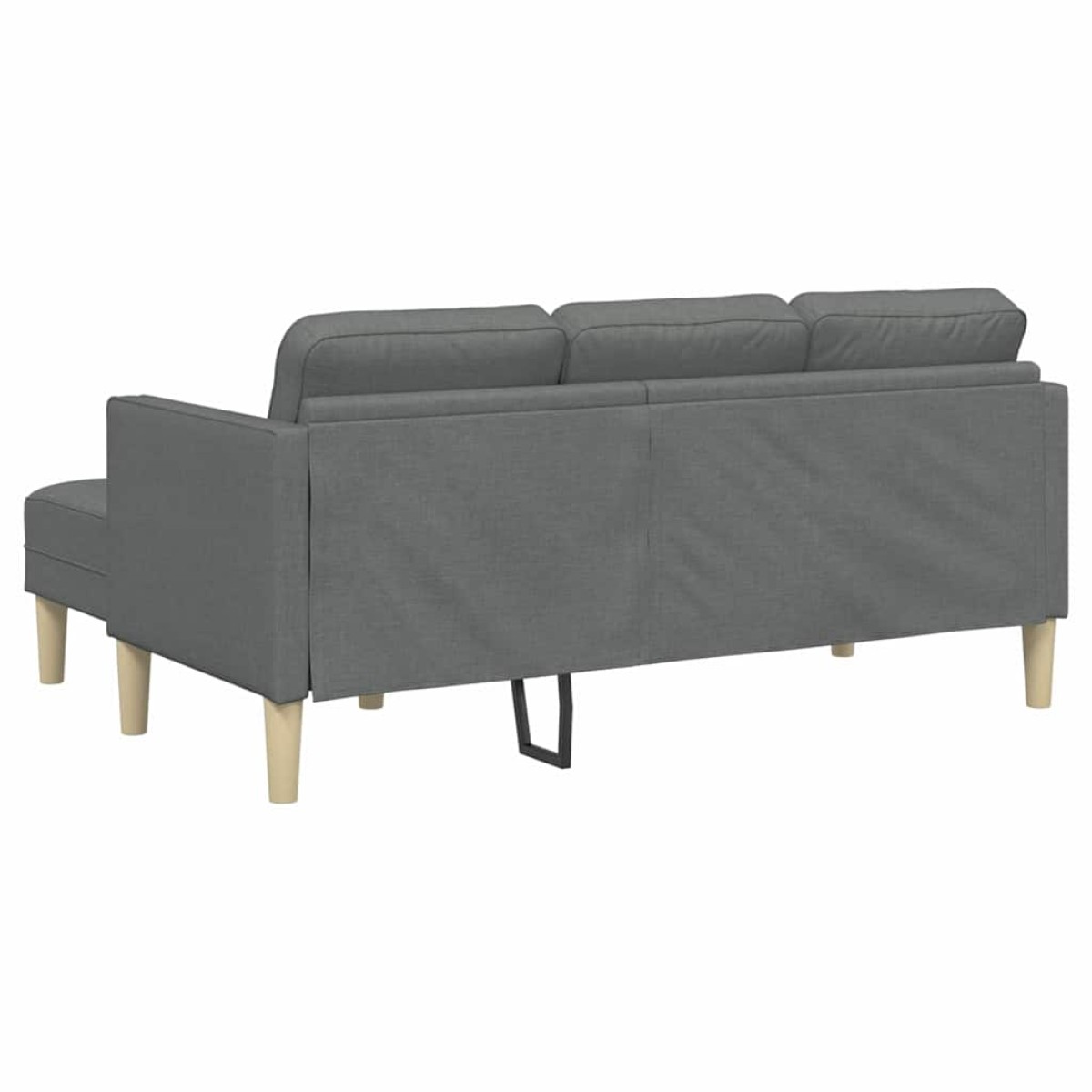 vidaXL Σετ Καναπέ Σκούρο Γκρι 173 x 131 x 67 εκ Πολυεστέρας