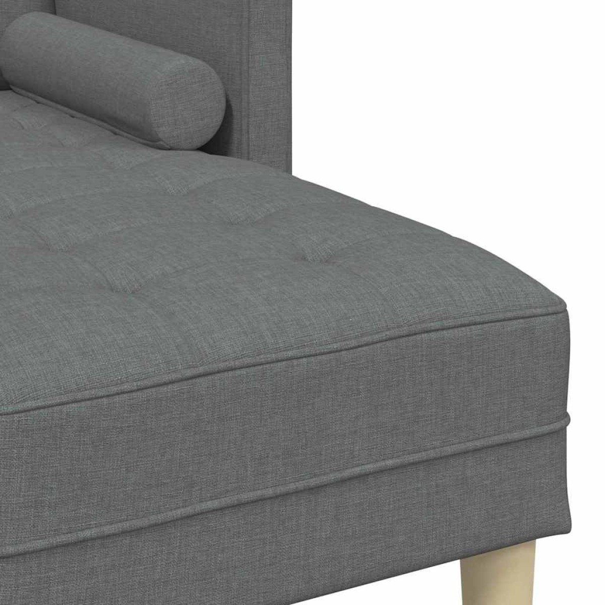 vidaXL Σετ Καναπέ Σκούρο Γκρι 173 x 131 x 67 εκ Πολυεστέρας