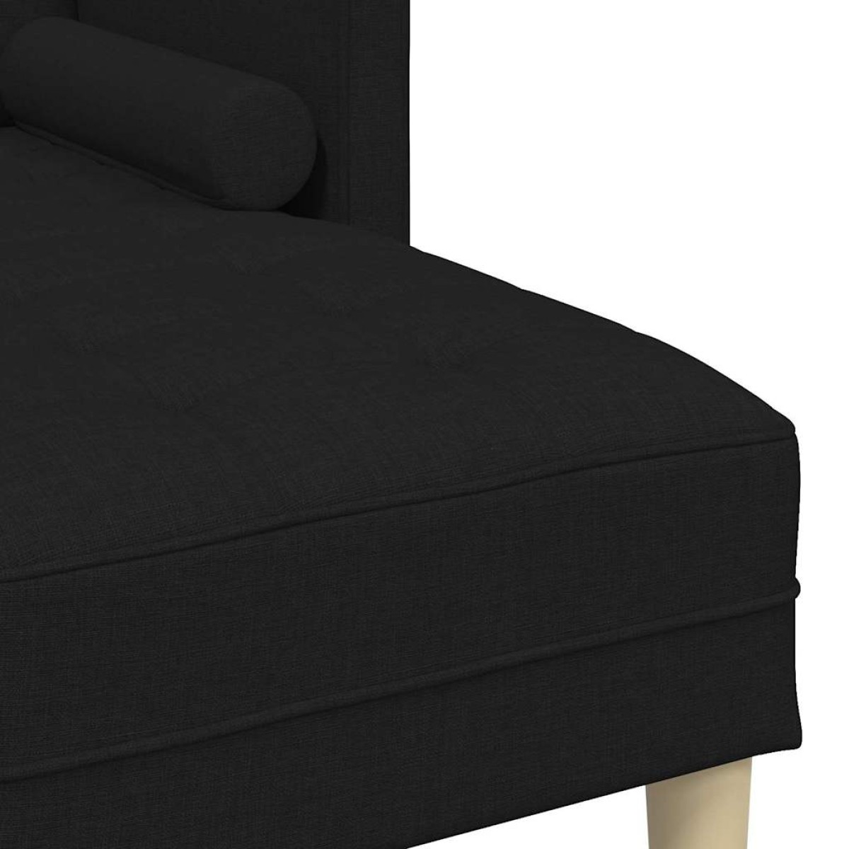vidaXL Σετ Καναπέ Μαύρο 173 x 131 x 67 εκ Πολυεστέρας