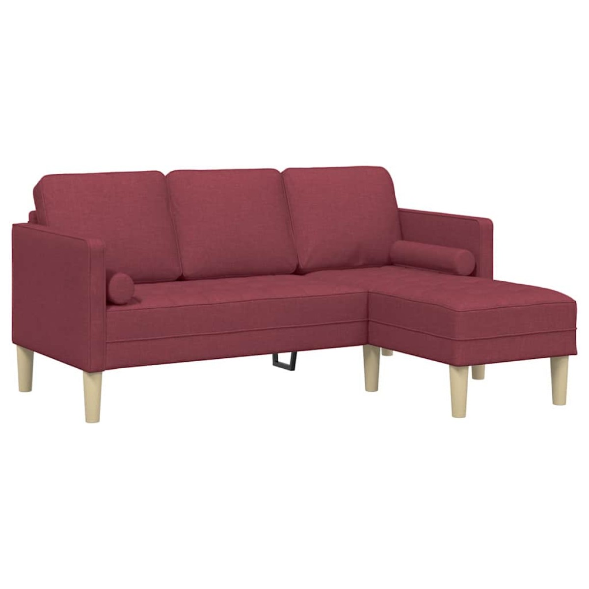 vidaXL Σετ Καναπέ Κόκκινο 173 x 131 x 67 εκ Πολυεστέρας