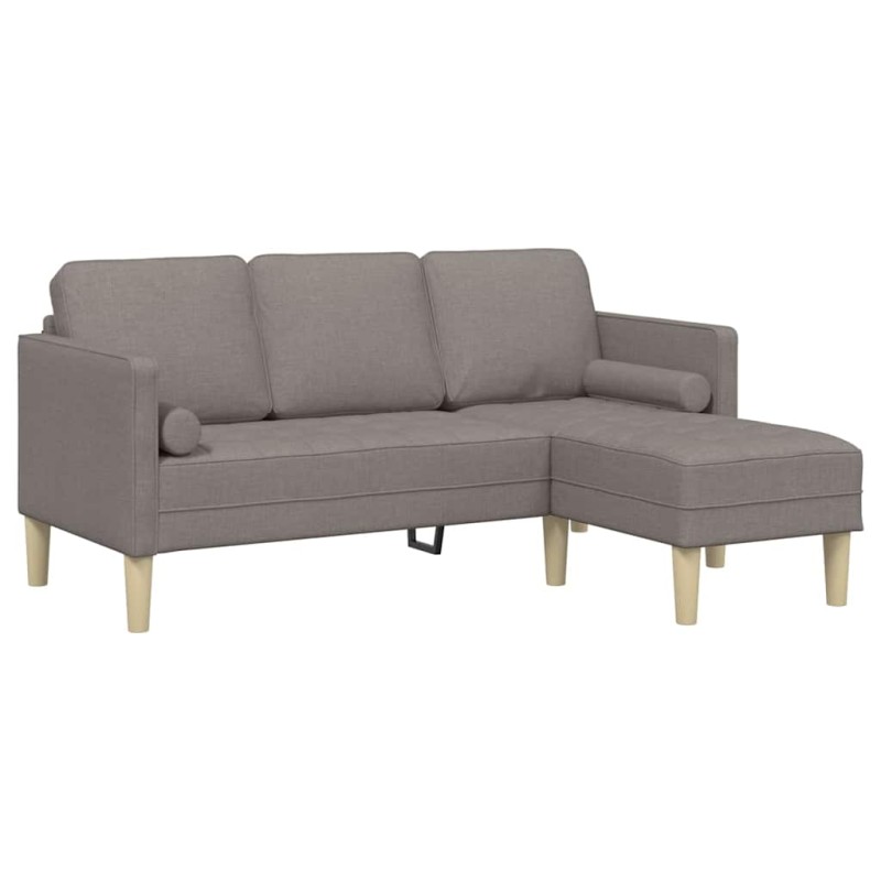 vidaXL Σετ Καναπέ Taupe 173 x 131 x 67 εκ Πολυεστέρας