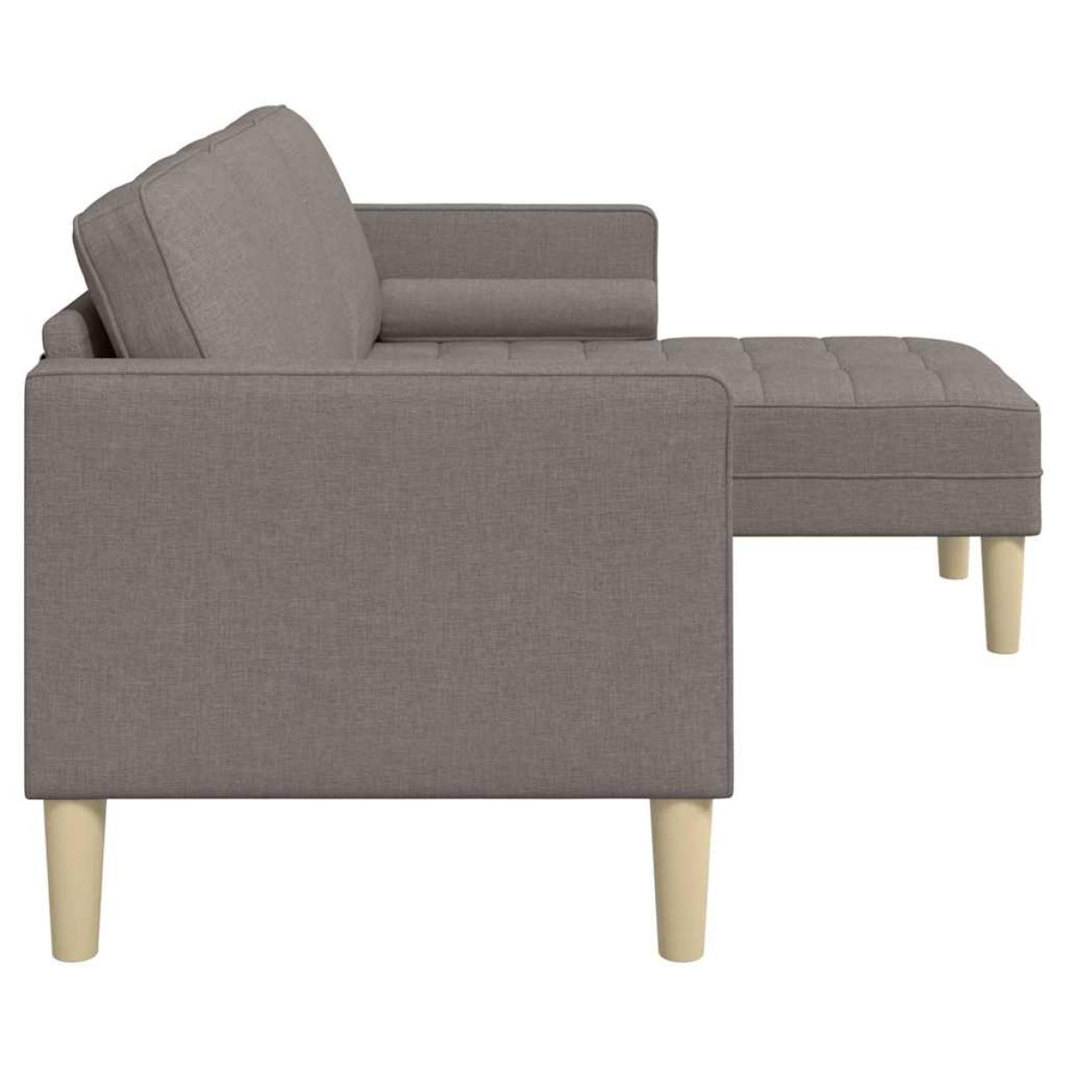 vidaXL Σετ Καναπέ Taupe 173 x 131 x 67 εκ Πολυεστέρας
