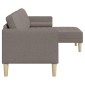 vidaXL Σετ Καναπέ Taupe 173 x 131 x 67 εκ Πολυεστέρας