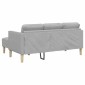 vidaXL Σετ Καναπέ Σκίουρος Γκρί 173 x 131 x 67 εκ Πολυεστέρας